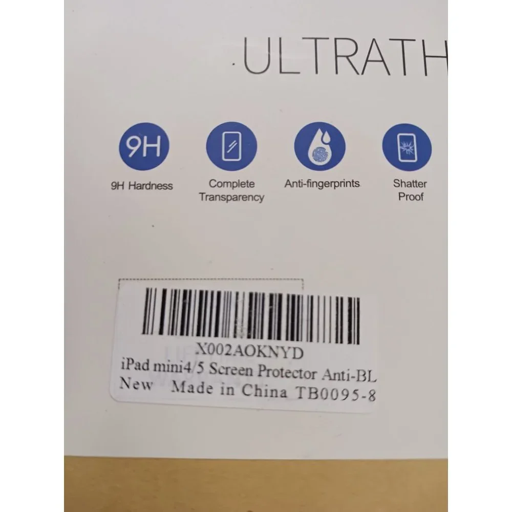 Dwopar Tempered Glass + Ultra Thin iPad mini 4/5 Screen Protector NEW